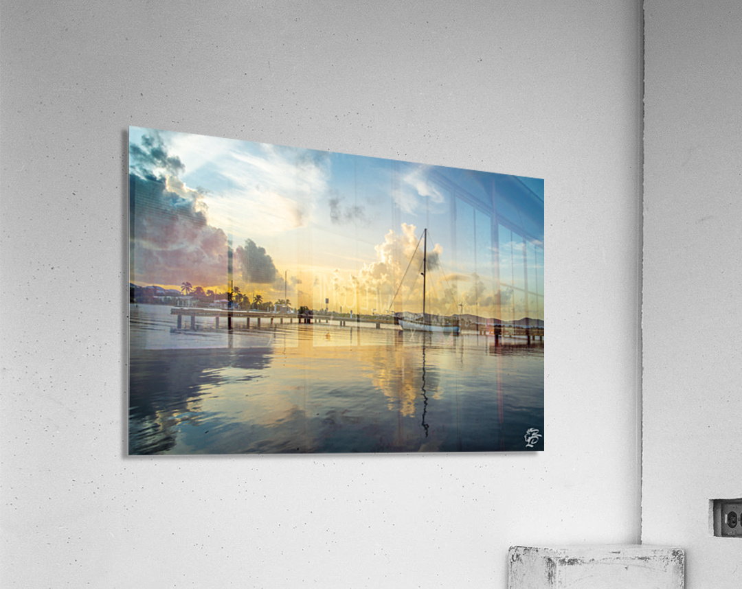 Marina Sunrise Acrylic Print