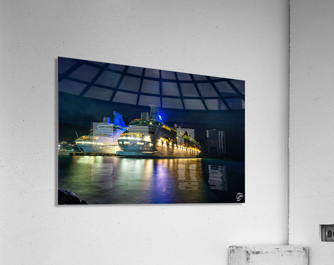 Pier Park Ships Acrylic Print