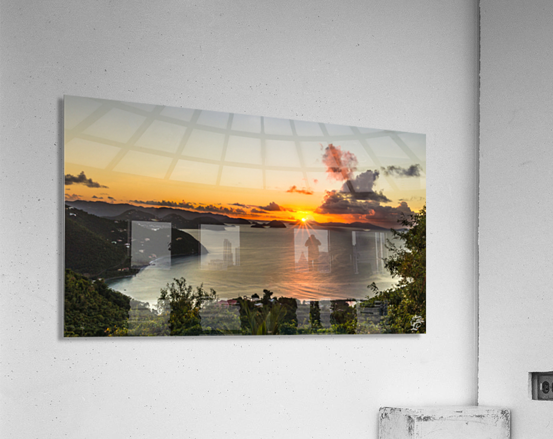 Sunset over the Virgin Islands Acrylic Print