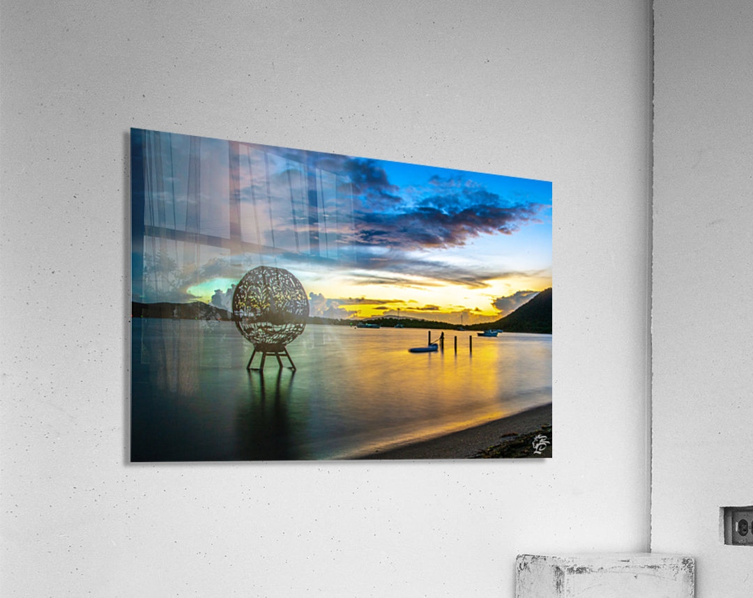 Trellis Bay Sunrise Acrylic Print