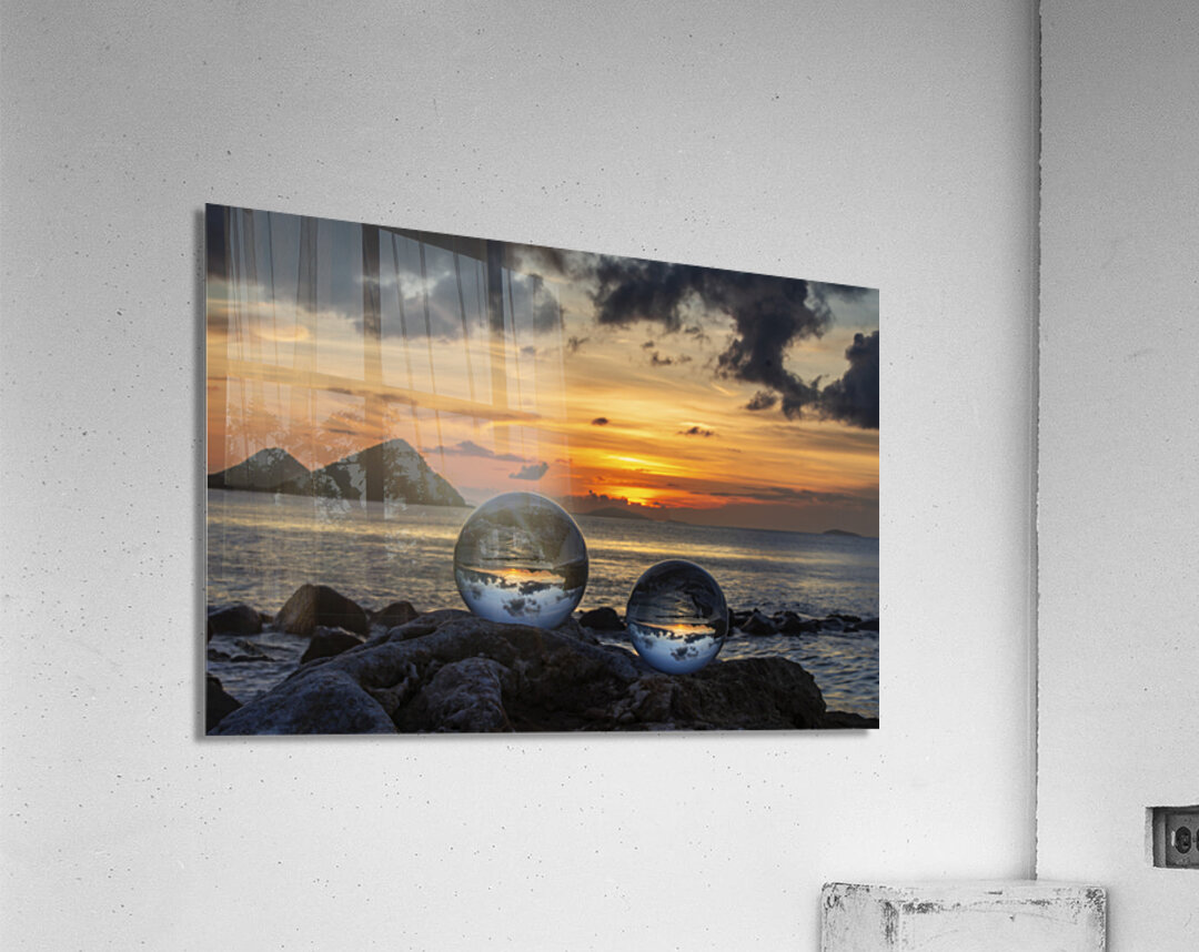 Crystal Ball Sunset Acrylic Print