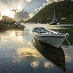 Sopers Skiff at Sunset