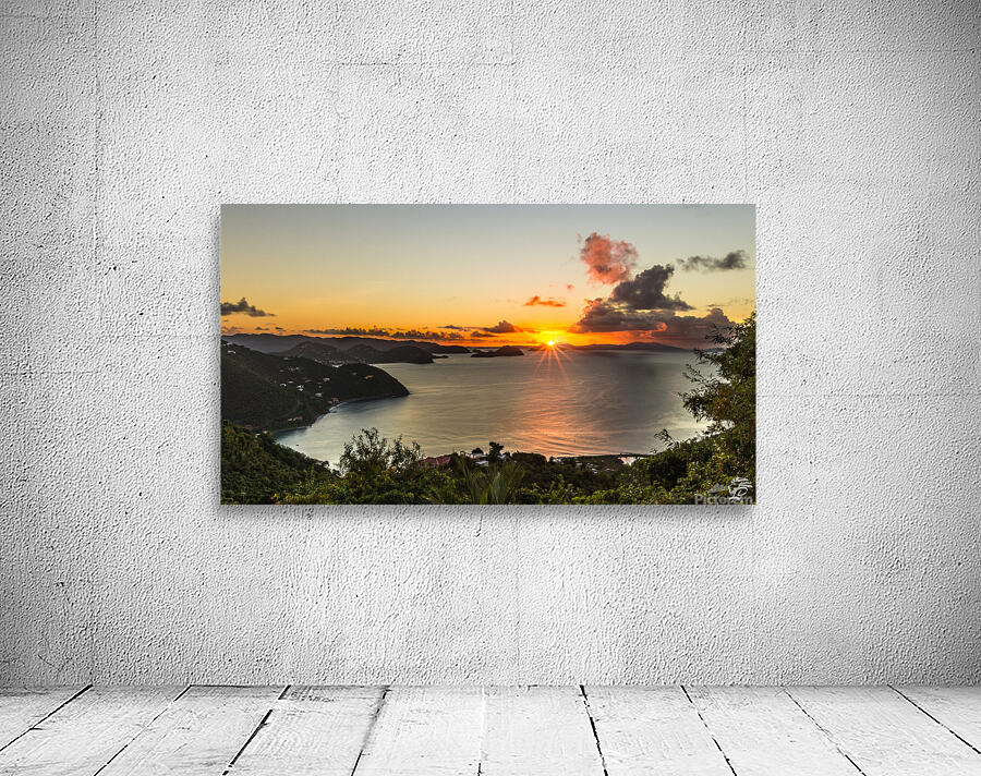 Sunset over the Virgin Islands Wall Preview
